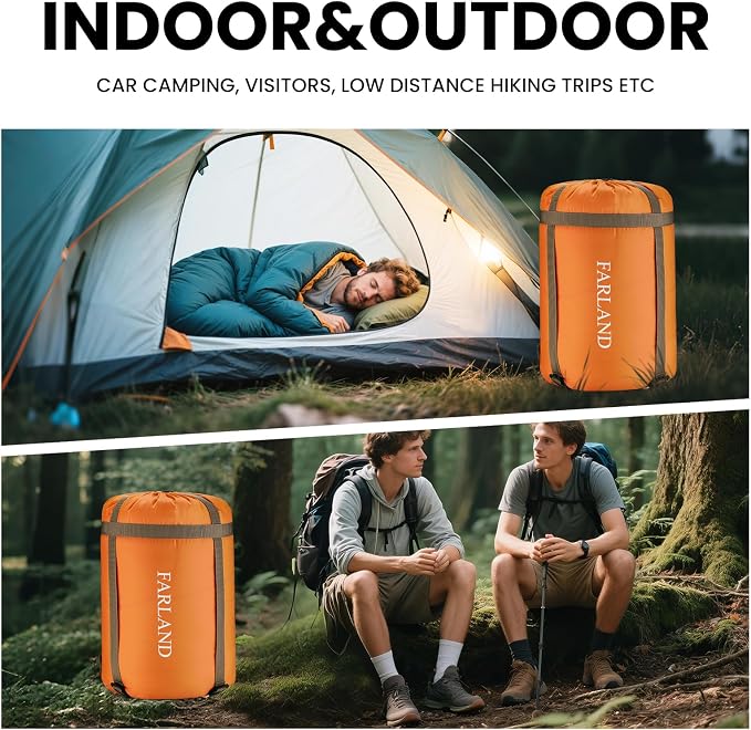 FARLAND Sleeping Bags 30℉ for Adults Teens Kids - Image 7