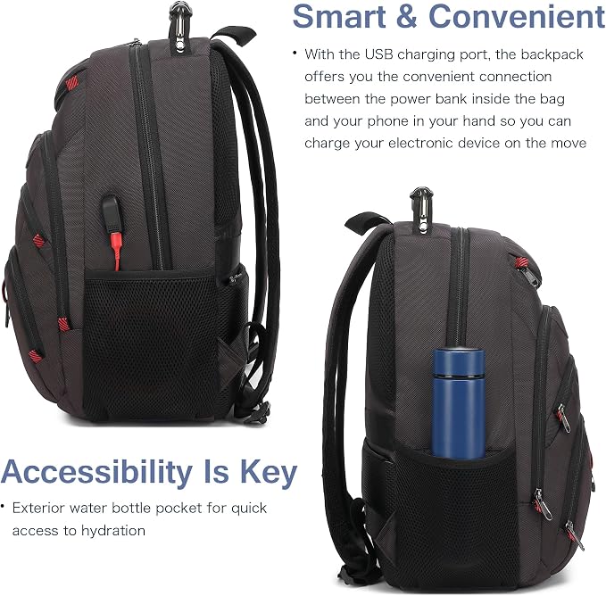 Boavan Laptop Backpack for men, 15.6 inch Laptop Bag - Image 5