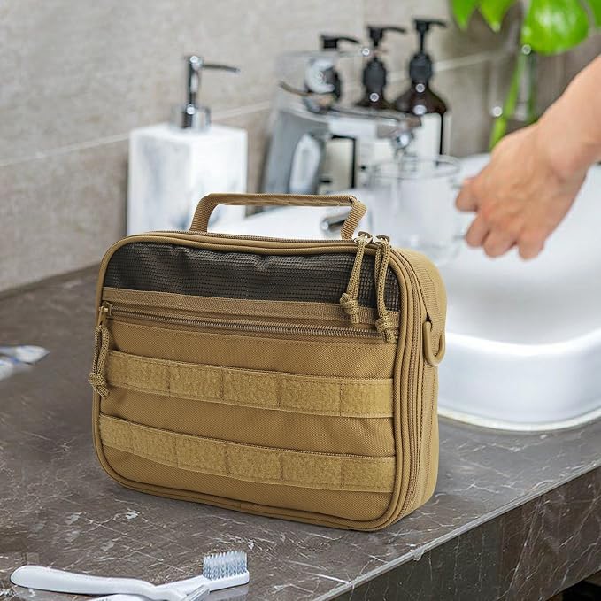 SUNRISING Toiletry Bag for Men Hanging Travel Toiletries Organizer Dopp Kit - Image 2