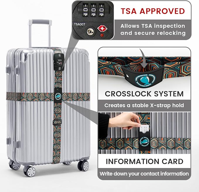 Travelkin Luggage Straps TSA Approved - Image 3