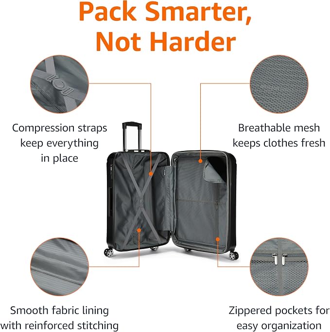 Amazon Basics 30-Inch Hardside Checked Luggage - Image 3