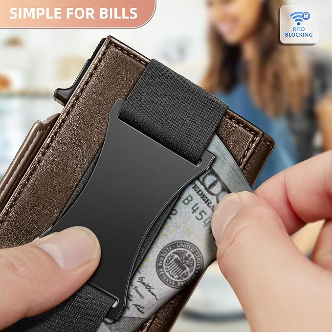 BULLIANT Men Wallet Gift Boxed, Slim Front Pocket Wallet Money Clip Card Holder - Image 6