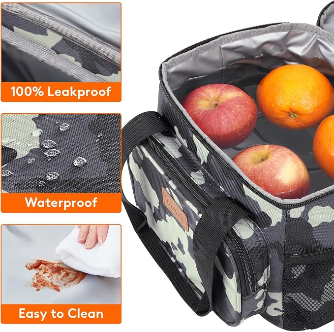 Lifewit Medium Lunch Bag Insulated Lunch Box Soft Cooler Cooling Tote - Image 5