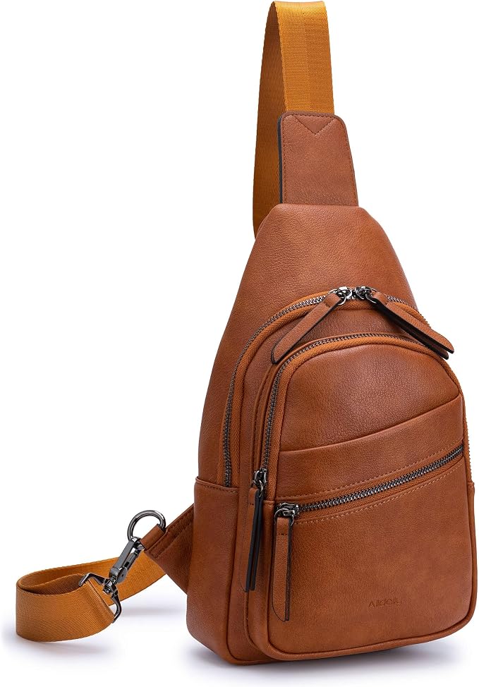Alldaily Large Sling Bag for Women Crossbody Purse Leather Fashionable Trendy by Alldaily