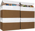 Large 22 Quart Linen Fabric Foldable Storage Bin Cube Organizer Basket by Bagnizer