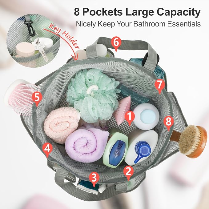 F-color Mesh Shower Caddy Portable - Image 2
