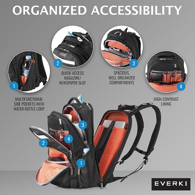 EVERKI Atlas 29.5L Business Laptop Backpack – Travel Backpack - Image 3