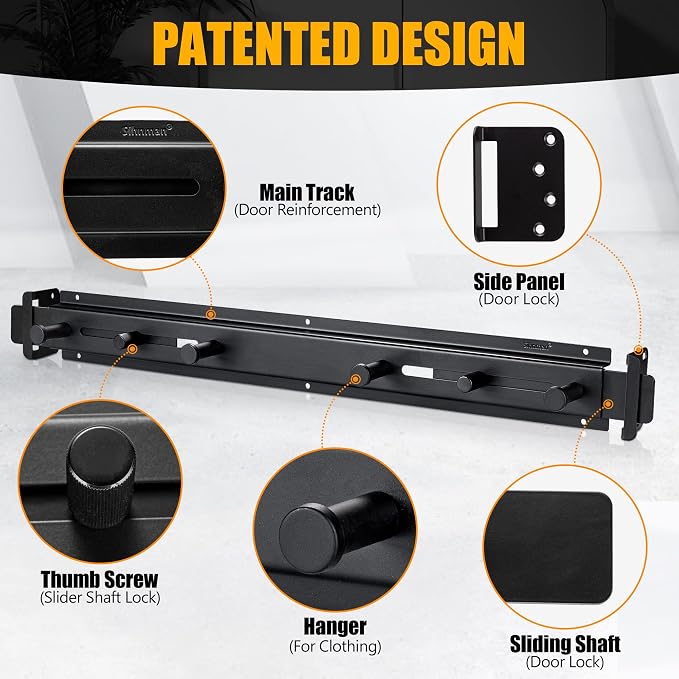 Door Bar Lock - Patented Door Barricade Security Bar - Home Safety Improvement - Image 4
