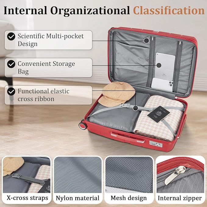 4-Piece Hardshell Luggage Set - Image 5