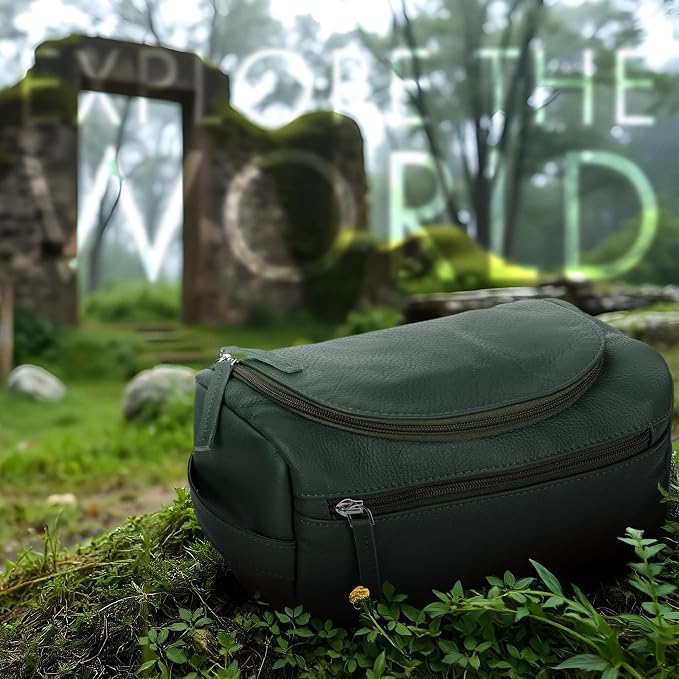 ELIZO Premium REAL Leather Toiletry Bag - Image 8