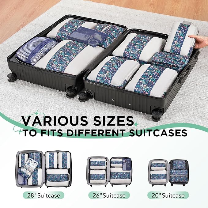 10 Set Compression Packing Cubes - Image 7