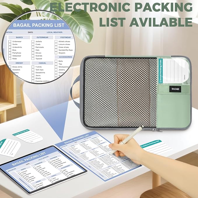 BAGAIL 4 Set/6 Set/8 Set Compression Packing Cubes Travel Accessories - Image 3