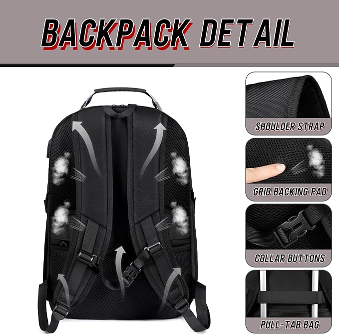 Z-MGKISS Travel Backpack, TSA Airline Approved, Travel Laptop Backpack - Image 2