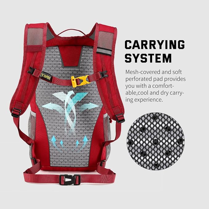 SKYSPER Small Hiking Backpack, 20L Lightweight Travel Backpacks Hiking Daypack - Image 2