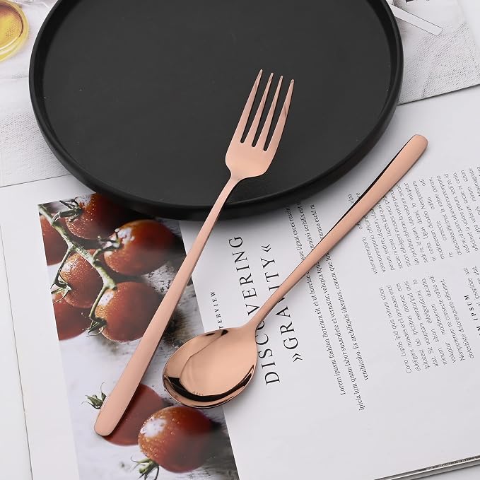 20 Pieces Silverware Set 304 Stainless Steel, Healthy & Eco-Friendly Silver - Image 4