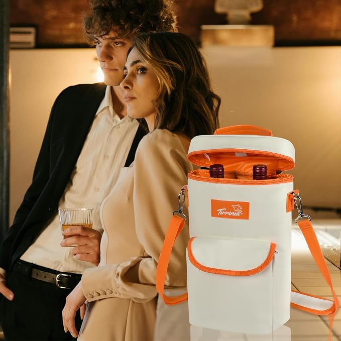 Tirrinia 2 Bottle Wine Gift Tote Carrier - Image 7