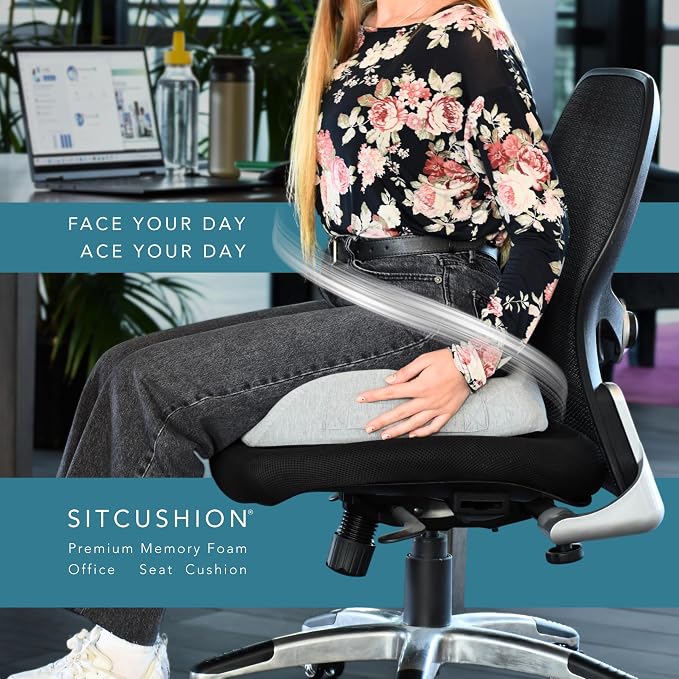 Pressure Relief Seat Cushion for Tailbone Pain – X Large Office Chair Cushion - Image 3