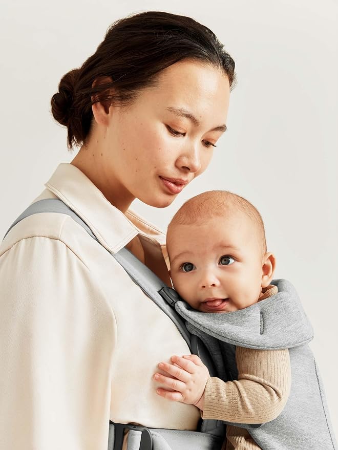 BabyBjörn Baby Carrier Mini, Light Gray, 3D Jersey | Infant Carrier, Easy-to-Use - Image 5