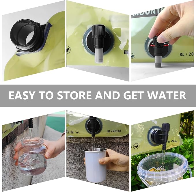 Collapsible 8L Water Storage Bag, BPA-Free Portable Folding Water Jug - Image 5