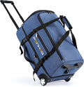 Rolling Duffle Bag with Wheels, Large Travel Duffel Bag with Shoe Compartment by Ponhog