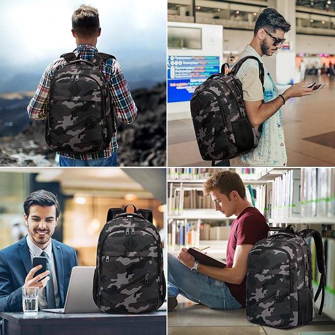 Backpack for Boys Men, School Backpack for Teens Girls, Lightweight Casual High - Image 7