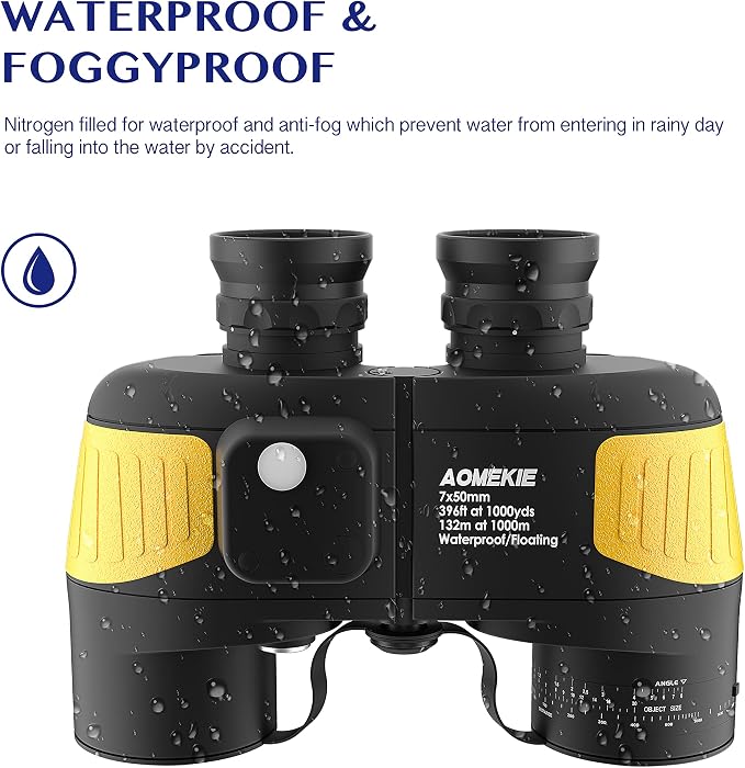 AOMEKIE Marine Binoculars for Adults 7X50 Military Waterproof Binoculars - Image 5