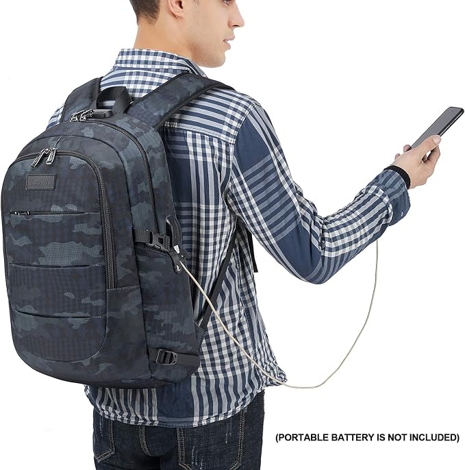Tzowla Business Laptop Backpack Water Resistant Anti-Theft Backpack - Image 6
