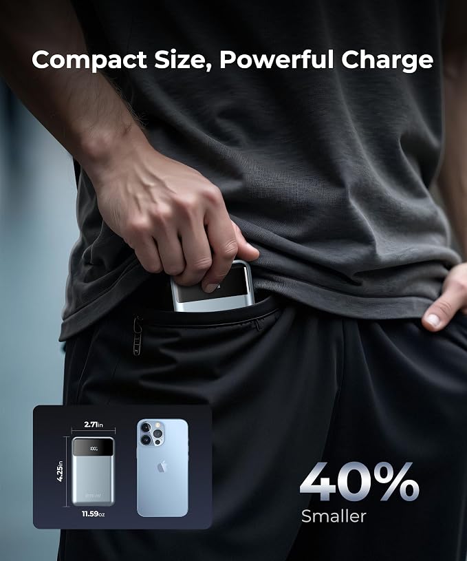 Portable-Charger-Power-Bank Travel Essentials Battery Pack USB C 30000mAh Built - Image 4