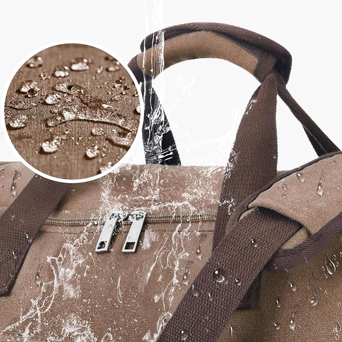 Felipe Varela 60L Duffle Bag for Men, Large Expandable Canvas Duffel Bag for - Image 6