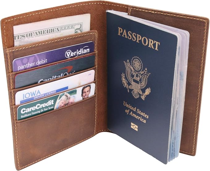 WANDERINGS Leather Travel Wallet - Image 2