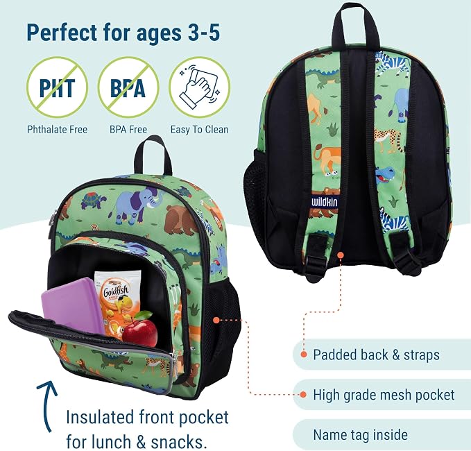 Wildkin 12-inch Kids Backpack – Padded, Adjustable - Image 3