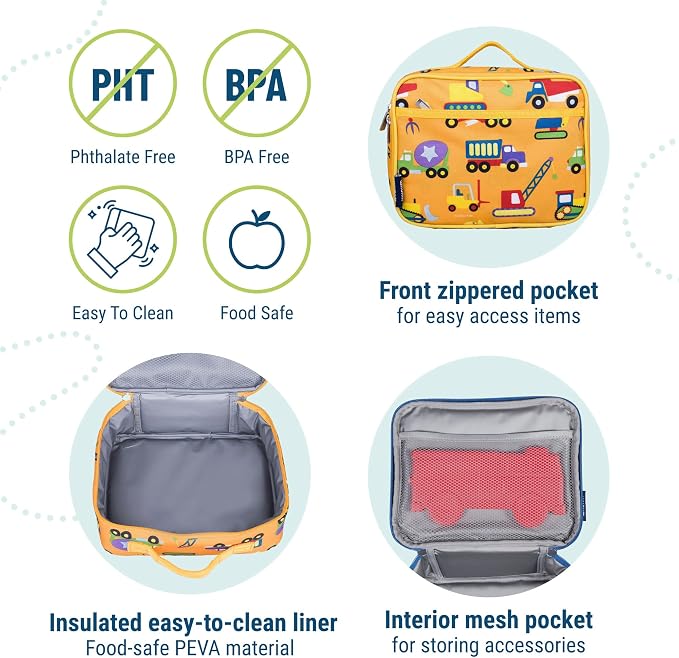 Wildkin Kids Insulated Lunch Box – Durable and Reusable - Image 4