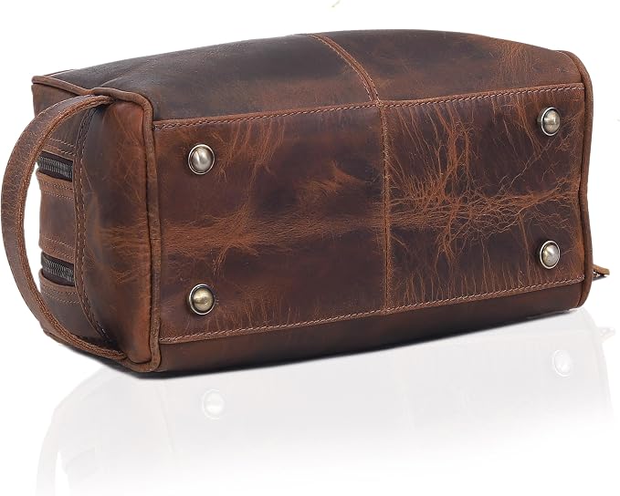 VC VINTAGE COUTURE Leather Toiletry Bag - Image 6
