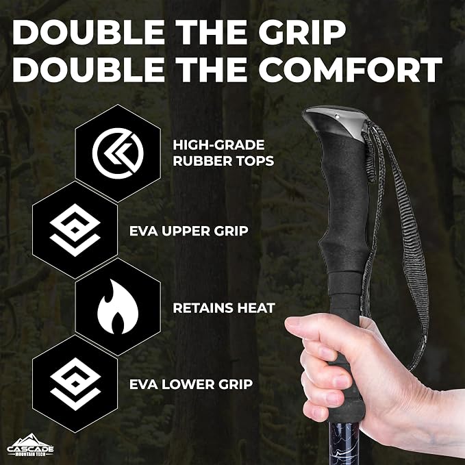 Cascade Mountain Tech Trekking Poles - Image 3