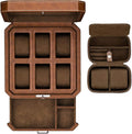 Gift Set 6 Slot Leather Watch Box by RothwellSanFrancisco