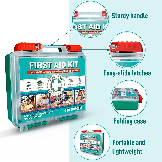 General Medi 110 Pieces Small First Aid Kit - Image 4