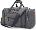Gonex Canvas Duffle Bag for Travel, 60L Duffel Overnight Weekend Bag by Gonex