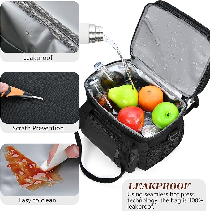 LOKASS Insulated Lunch Box Women & Men Large Adult LunchBag Double-Layer - Image 6