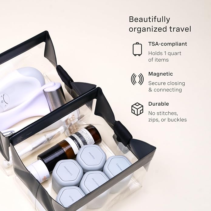 Cadence Parcel - Clear Dopp Kit - Durable and Leak-Resistant Travel Toiletry - Image 3