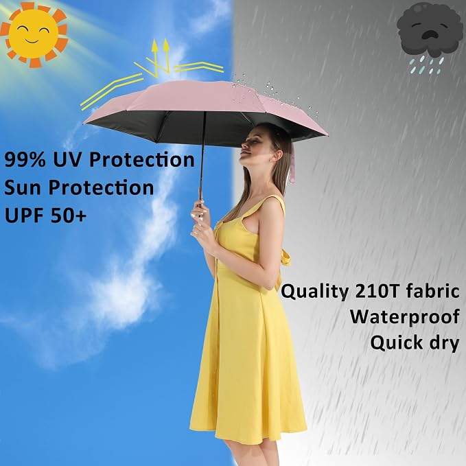 BAODINI Travel Mini Umbrella for Purse - Image 2