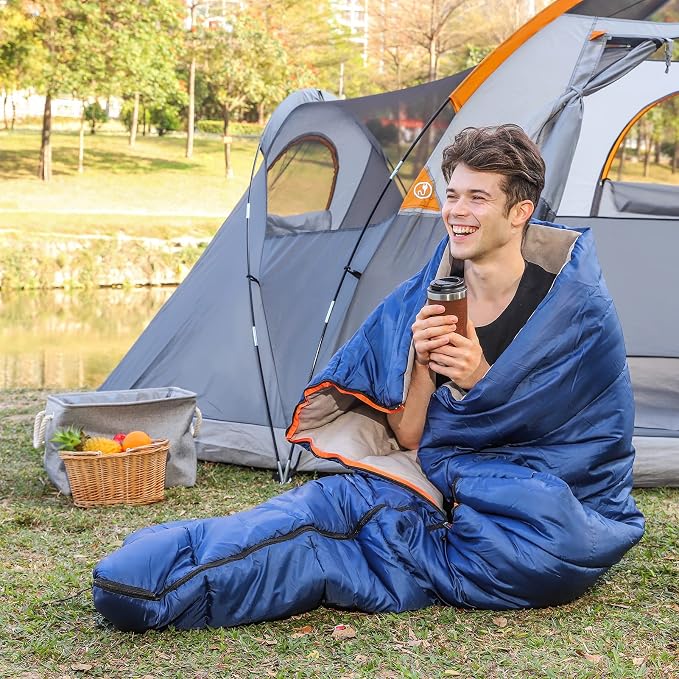 Amazon Basics 30°F Cool Weather Sleeping Bag, 75 Inches x 33 Inches - Image 6