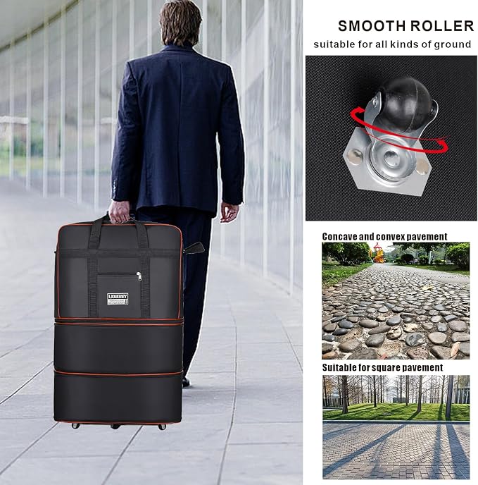 Expandable Large Capacity Travel Bag Oxford Cloth Duffel Bag - Image 7