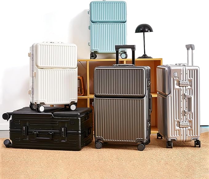 Hard Shell Luggage 20 Inch Travel Luggage, ABS Aluminum Frame, Lightweight - Image 9
