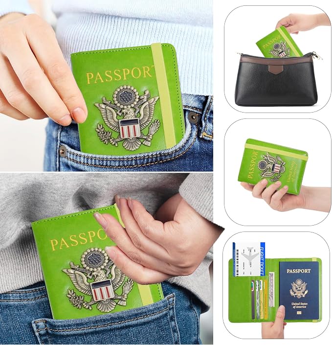Passport Holder for Travel Passport Cover for Men Passport Wallet Case - Image 7