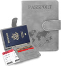 Passport Holders, RFID Blocking Credit Card Holder, PU Leather Vaccine Card by SOVIROSE