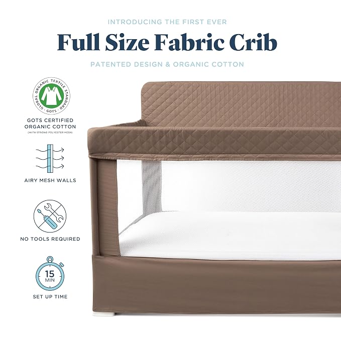 Baby Delight Lunaire Full Size Crib | Breathable Mesh Baby Crib | Tool-Free - Image 2