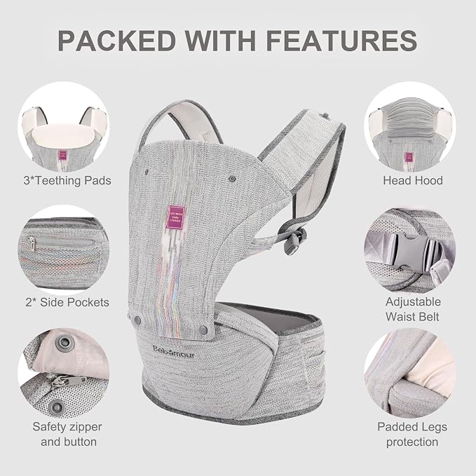Bebamour Baby Carrier Newborn to Toddler - Image 2