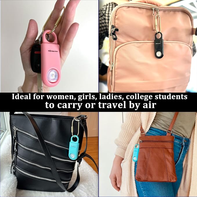 130dB Keychain Siren Strobe Light. Loud Sound Personal Safety Alarm - Image 6