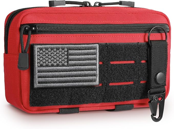 Tactical Molle Admin Pouch Utility Laser Cut EDC Tool Pouch Bag Horizontal by FRTKK