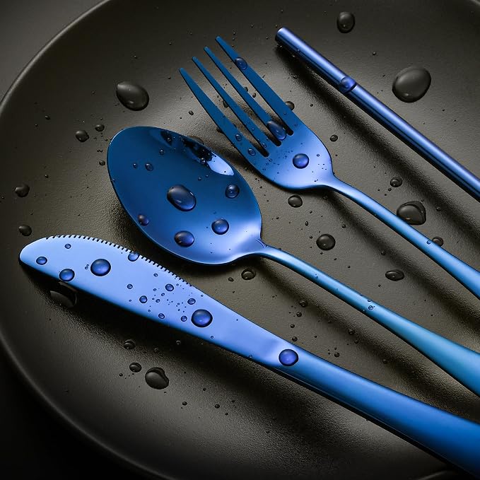 Boulder Bee | Travel Utensils Set | Reusable Camping Cutlery Set | Stainless - Image 5